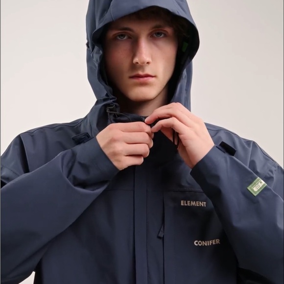 Nature Calls X Element Tempest Shell Jacket SZ XL Ski Skate Snowboard Waterproof - Picture 5 of 15